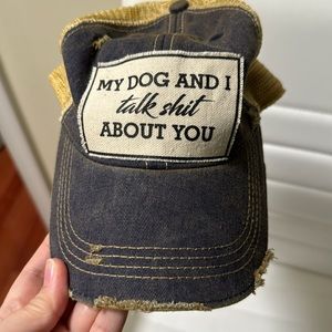 VintageLifeUSA. One Size Fits All. Navy Blue Distressed Dirty.